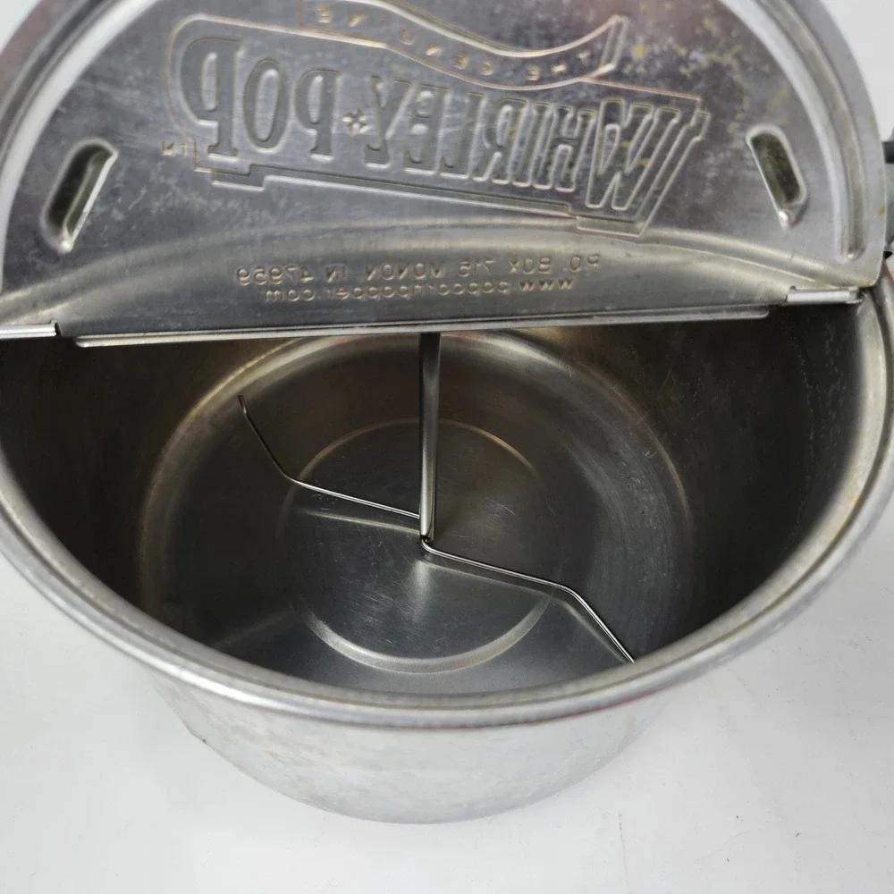 Vintage Wabash Valley Farms Whirley-Pop Popcorn Maker Aluminum 6-quart Pan